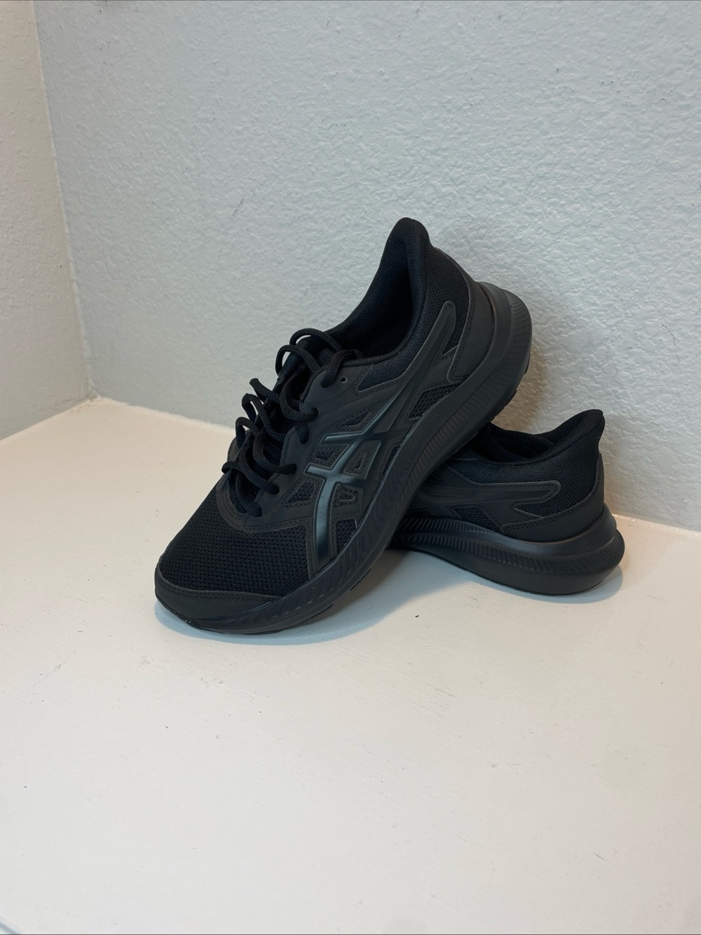Asics Black Athletic Running Shoes